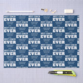 Best Coach je Name Jahr Weiß Blau Seidenpapier (Handwerk)