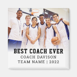 Best Coach je Team Name Jahr Foto Keepake Magn Magnet
