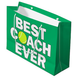 Best Coach je Tennis Coach Geschenktasche Große Geschenktüte