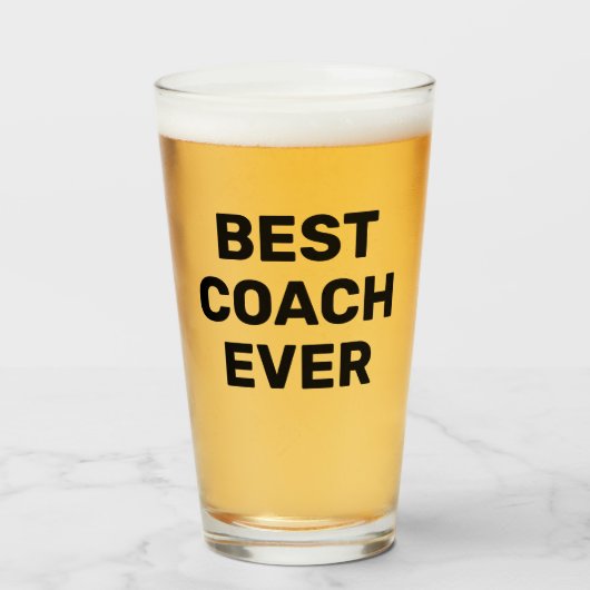Best Coach Jeden Bierpint Glas (Vorne (Gefüllt))