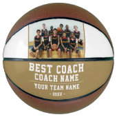 Best Coach Team Name Foto Vielen Dank Basketball (Vorderseite)