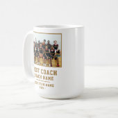 Best Coach Team Name Foto Vielen Dank Kaffeetasse (Vorderseite Links)