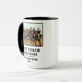 Best Coach Team Name Foto Vielen Dank Tasse (Vorderseite Links)