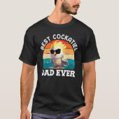 Best Cockatiel Dad Bird Parakeet Dad Cockatiels T-Shirt (Vorderseite)