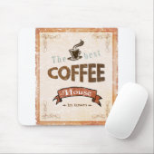 Best Coffee Vintage Mousepad (Mit Mouse)
