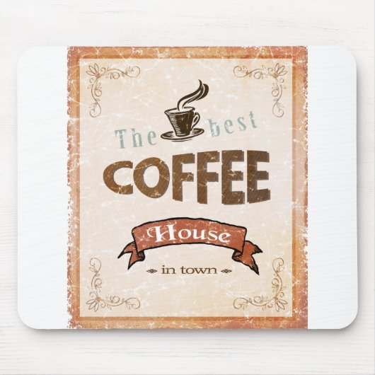 Best Coffee Vintage Mousepad (Vorne)
