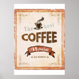 Best Coffee Vintage Poster