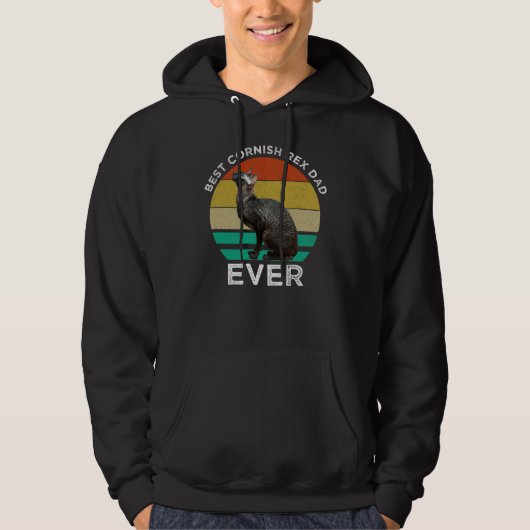 Best Cornish Rex Dad Ever Hoodie (Vorderseite)