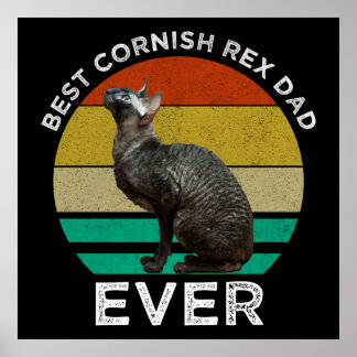 Best Cornish Rex Dad Ever Poster