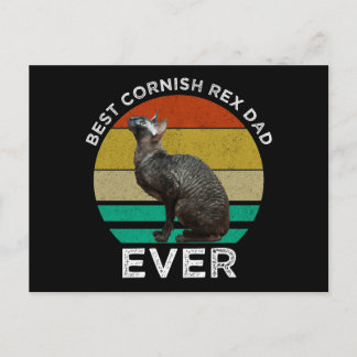 Best Cornish Rex Dad Ever Postkarte