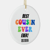 Best Cousin Crew Ever Keramik Ornament (Rechts)