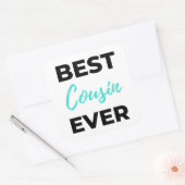 Best Cousin Ever 2 Quadratischer Aufkleber (Umschlag)