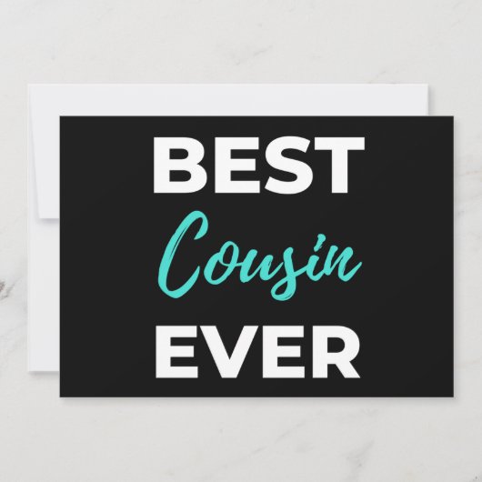 Best Cousin Ever Feiertagskarte (Vorderseite)