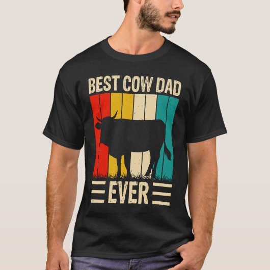 Best Cow Dad Ever  2 T-Shirt (Vorderseite)