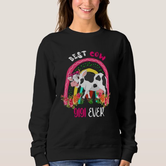 Best Cow Gigi Ever Cute Cow Bow Tie Farmer Mother' Sweatshirt (Vorderseite)