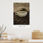 Best Cup - Kaffeekunst schicken Poster (Küche)