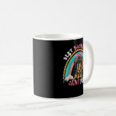 Best Dachshund Aunt Ever Cute Rainbow Flowers Dog  Kaffeetasse (VorderseiteRechts)