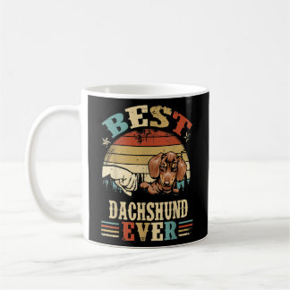Best Dachshund Dad Ever Retro Fathers Day  Kaffeetasse