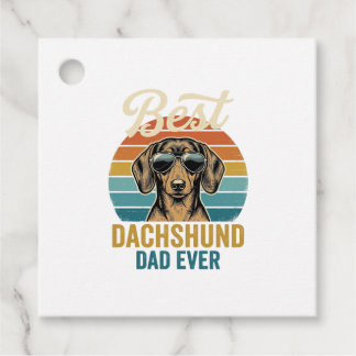 Best Dachshund Dad Ever Vintage Dog Shirt Design_1 Geschenkanhänger