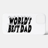 Best Dad black 3d text Case-Mate iPhone Hülle (Rückseite (Horizontal))