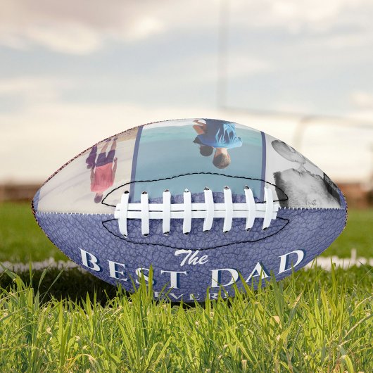 Best Dad Blue Leather Father`s Day 3 Photos Football