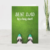 Best Dad by a Long Shot Card Karte (Vorderseite)