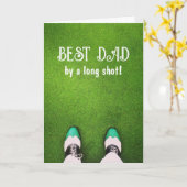 Best Dad by a Long Shot Card Karte (Gelbe Blume)