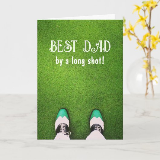 Best Dad by a Long Shot Card Karte (Gelbe Blume)