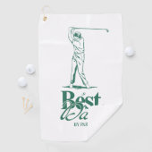 'Best Dad By Par' Classic Style Good Golf Pun Gift Golfhandtuch (Insitu)