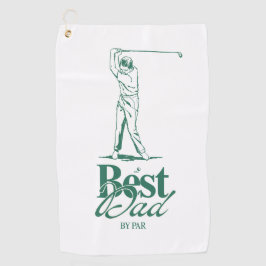 'Best Dad By Par' Classic Style Good Golf Pun Gift Golfhandtuch