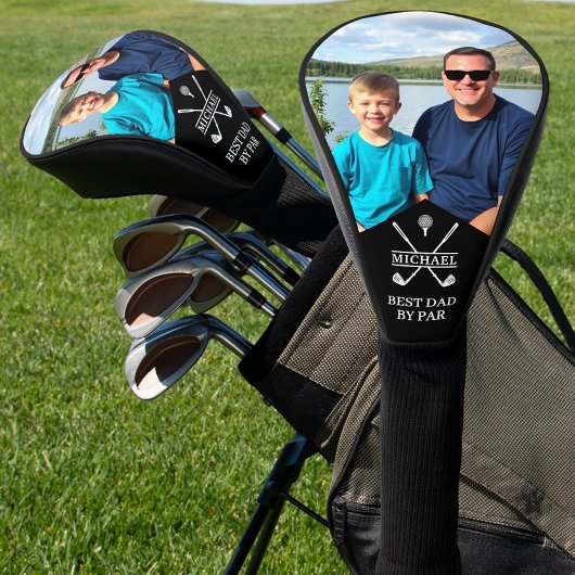 Best Dad By Par Custom Photo Golf Headcover