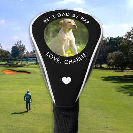 Best Dad By Par Custom Photo Text Name Golf Headcover