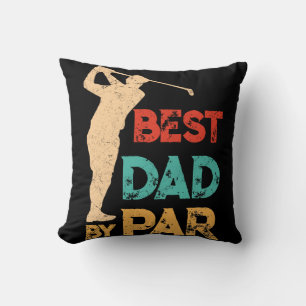 Best Dad By Par Daddy Father's Day Golf Lover Kissen