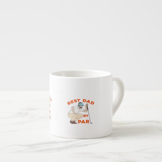 Best Dad By Par Espressotasse (Vorderseite Rechts)