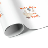 Best Dad By Par Geschenkpapier (Rolleneckpunkt)