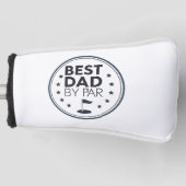 Best Dad By Par Golf Badge Design Headcover (Vorderseite)