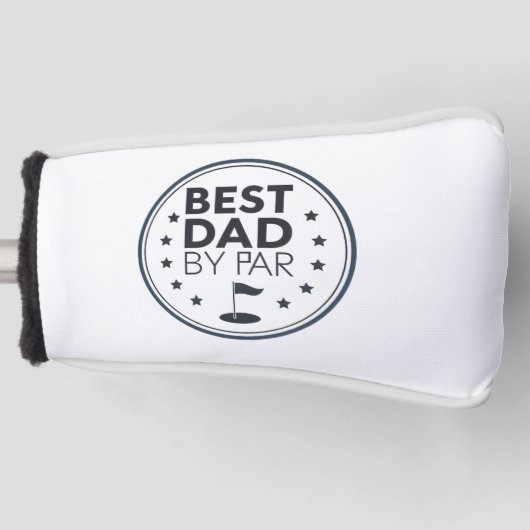 Best Dad By Par Golf Badge Design Headcover (Vorderseite)