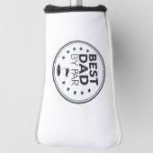 Best Dad By Par Golf Badge Design Headcover (Rotieren 90)
