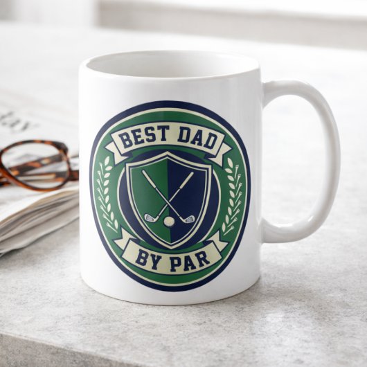 Best Dad by Par Golf Ball Funny Golf Gift for Dad Kaffeetasse