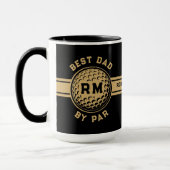 Best Dad By Par Golf Ball Personalized  Tasse (Links)