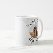 Best Dad By Par Golf Dad Pun Fathers Day Coffee Kaffeetasse (VorderseiteRechts)