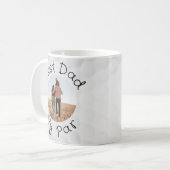 Best Dad By Par Golf Dad Pun Fathers Day Coffee Kaffeetasse (Vorderseite Links)