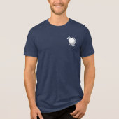 Best Dad By Par Golf Lover Custom Tri-Blend Shirt (Vorderseite)