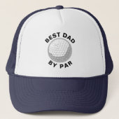 Best Dad By Par Golf Lover Custom Truckerkappe (Vorderseite)