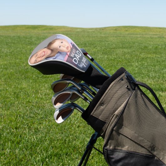 Best Dad by Par Golf Quote Design Headcover (In SItu)