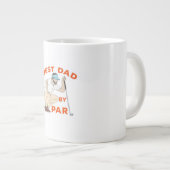 Best Dad By Par Jumbo-Tasse (Vorderseite Rechts)