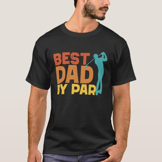 Best Dad By Par Men's Golf  Father's Day Golf Dad T-Shirt (Vorderseite)