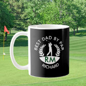 BEST DAD BY PAR MONOGRAM NAME KAFFEETASSE