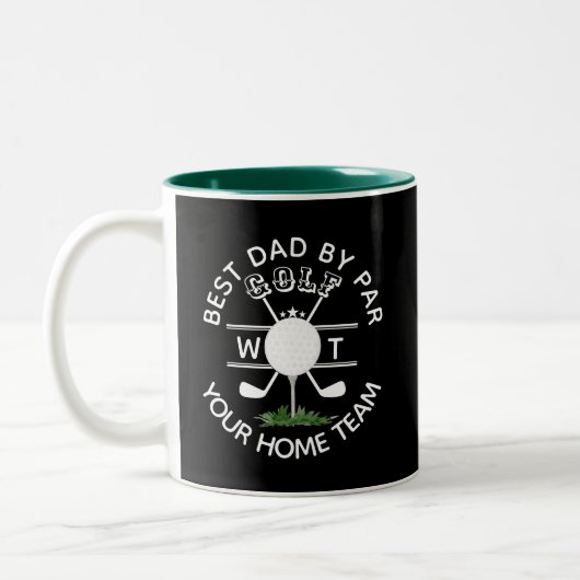 BEST DAD BY PAR MONOGRAM ZWEIFARBIGE TASSE (Links)
