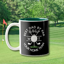 BEST DAD BY PAR MONOGRAM  ZWEIFARBIGE TASSE